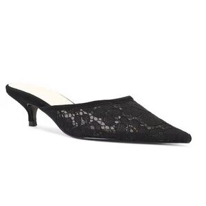 REVOLVE  LPA florencia mule black lace slip on Size 7